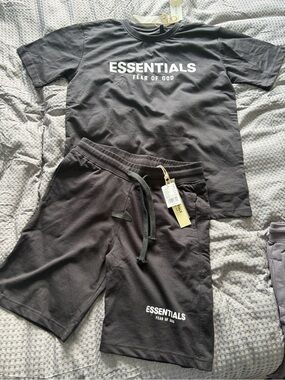 ESSENTIALS Men’s Shorts - Blue or Black size medium